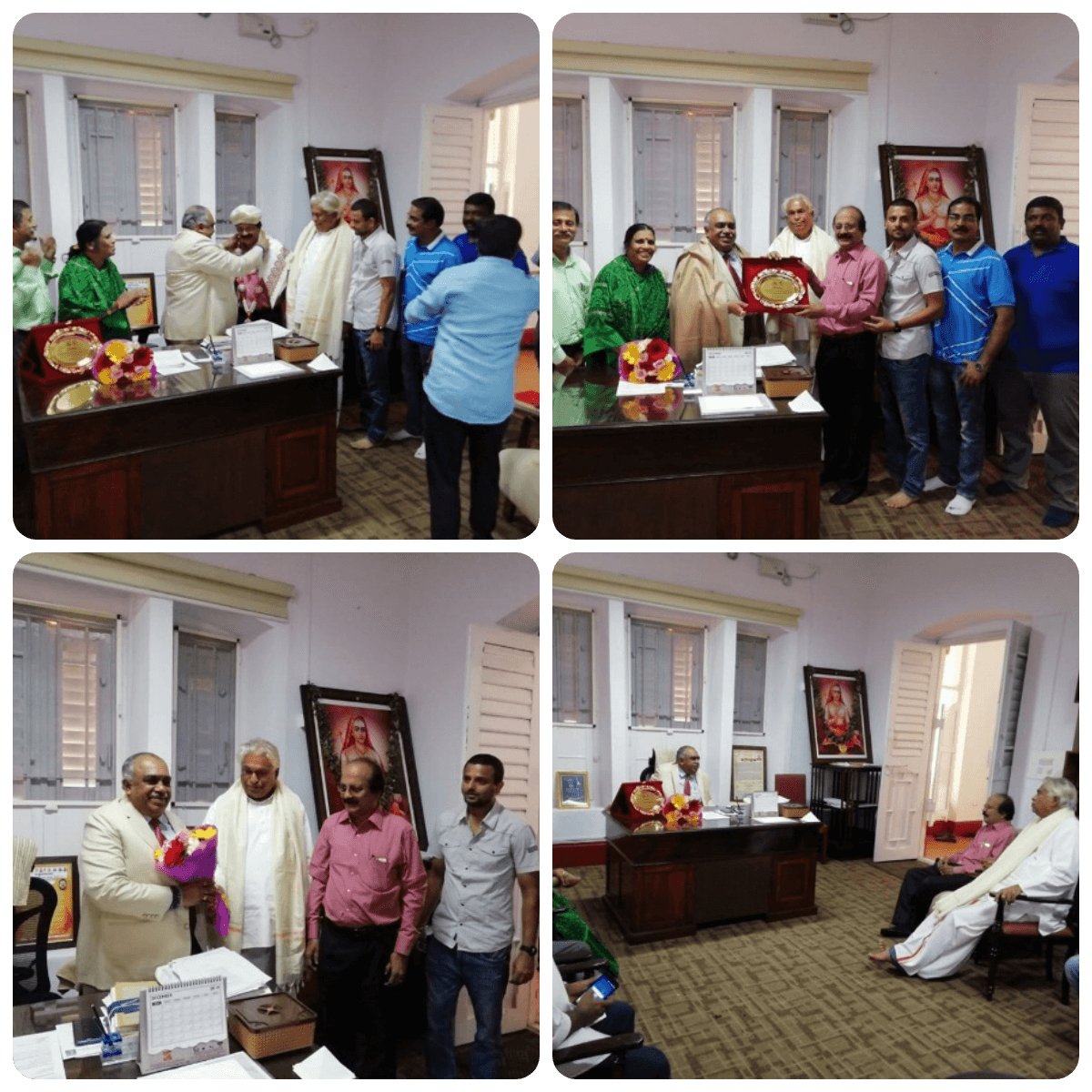 YHAI National Chairman Mr S Venkat Narayanan visited Mysore University and met with Dr Hemanth Kumar